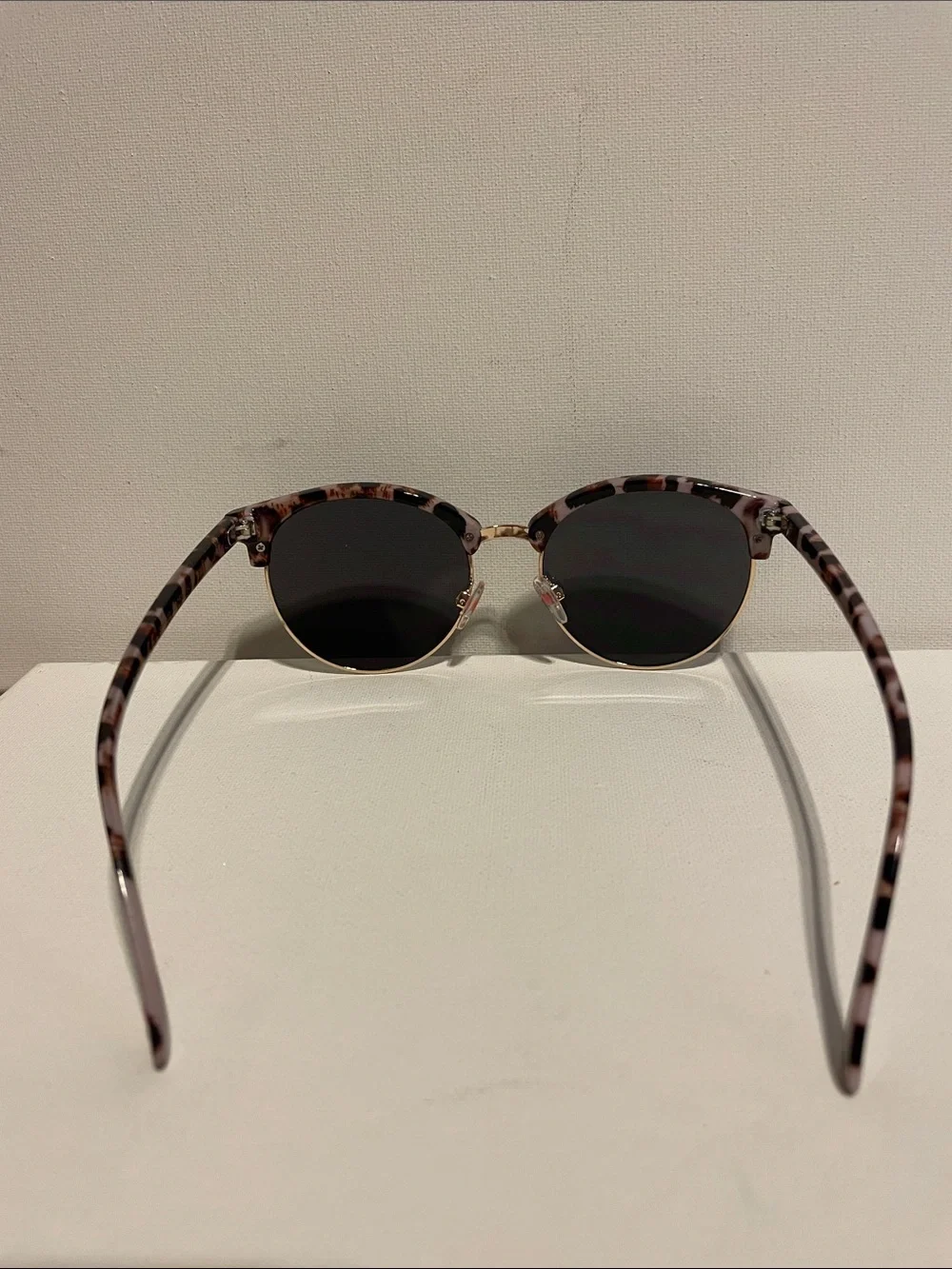 Betsey Johnson Tortoiseshell and Black Round Sunglasses